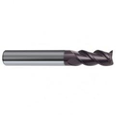 9.5mm Dia. - 72mm OAL - 45° Helix Firex Carbide End Mill - 3 FL - Top Tool & Supply