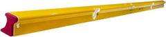 Stabila - 96" Long 3 Vial R-Beam Level - Aluminum, Yellow, 2 Plumb & 1 Level Vials - Top Tool & Supply