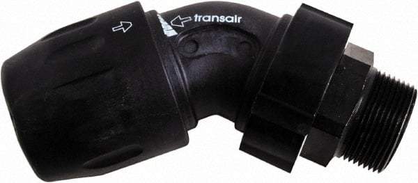 Transair - 1-1/2" ID, 40mm OD, 45° Male Elbow - Plastic, 232 Max psi, 2 Male NPT - Top Tool & Supply