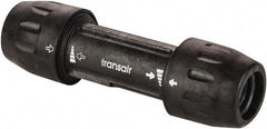 Transair - 1/2" ID, 16.5mm OD, Union - Plastic, 232 Max psi, 4-3/4" Long - Top Tool & Supply