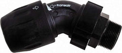 Transair - 1-1/2" ID, 40mm OD, 45° Male Elbow - Plastic, 232 Max psi, 1 Male NPT - Top Tool & Supply