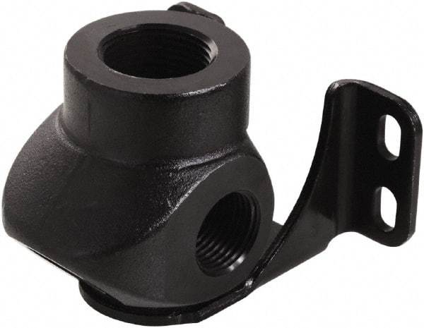 Transair - Three Port Wall Bracket - Plastic, 232 Max psi, 3/4 & 1/2 & 1/4 Female NPT, 3-5/16" Long - Top Tool & Supply