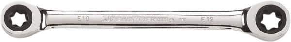 GearWrench - E10 x E12 12 Point Ratcheting Box Wrench - Double End, Chrome Vanadium Steel, Polished Finish - Top Tool & Supply