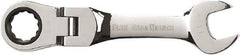 GearWrench - 11mm 12 Point Flexhead Combination Wrench - Chrome Vanadium Steel, Full Polish Finish - Top Tool & Supply