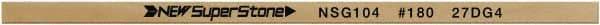 Value Collection - Flat Ceramic Finishing Stick - 100mm Long x 2mm Wide x 10mm Thick, 180 Grit - Top Tool & Supply