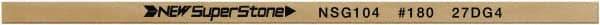 Value Collection - Flat Ceramic Finishing Stick - 100mm Long x 1mm Wide x 2mm Thick, 180 Grit - Top Tool & Supply