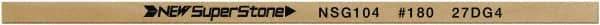 Value Collection - Flat Ceramic Finishing Stick - 100mm Long x 0.8mm Wide x 4mm Thick, 180 Grit - Top Tool & Supply