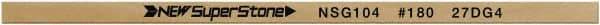 Value Collection - Flat Ceramic Finishing Stick - 100mm Long x 0.5mm Wide x 1mm Thick, 180 Grit - Top Tool & Supply