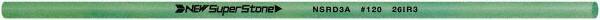 Value Collection - Round Ceramic Finishing Stick - 50mm Long x 3.175mm Wide x 3.2mm Thick, 120 Grit - Top Tool & Supply