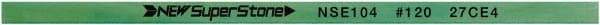 Value Collection - Flat Ceramic Finishing Stick - 100mm Long x 1.5mm Wide x 4mm Thick, 120 Grit - Top Tool & Supply