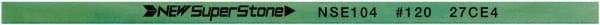 Value Collection - Flat Ceramic Finishing Stick - 100mm Long x 1mm Wide x 4mm Thick, 120 Grit - Top Tool & Supply