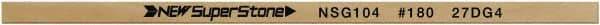 Value Collection - Flat Ceramic Finishing Stick - 100mm Long x 0.8mm Wide x 10mm Thick, 180 Grit - Top Tool & Supply