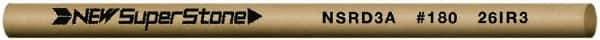 Value Collection - Round Ceramic Finishing Stick - 100mm Long x 2.35mm Wide x 2.4mm Thick, 180 Grit - Top Tool & Supply