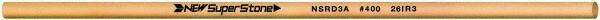 Value Collection - Round Ceramic Finishing Stick - 100mm Long x 3.175mm Wide x 3.2mm Thick, 400 Grit - Top Tool & Supply