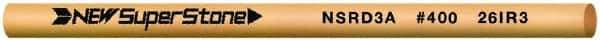 Value Collection - Round Ceramic Finishing Stick - 100mm Long x 2.35mm Wide x 2.4mm Thick, 400 Grit - Top Tool & Supply