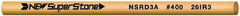 Value Collection - Round Ceramic Finishing Stick - 50mm Long x 3mm Wide x 3mm Thick, 400 Grit - Top Tool & Supply