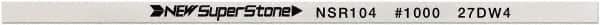 Value Collection - Flat Ceramic Finishing Stick - 100mm Long x 1mm Wide x 1mm Thick, 1,000 Grit - Top Tool & Supply