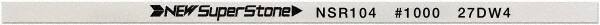 Value Collection - Flat Ceramic Finishing Stick - 100mm Long x 0.5mm Wide x 6mm Thick, 1,000 Grit - Top Tool & Supply