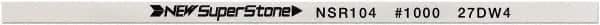 Value Collection - Flat Ceramic Finishing Stick - 100mm Long x 0.5mm Wide x 4mm Thick, 1,000 Grit - Top Tool & Supply