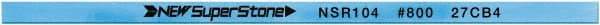 Value Collection - Flat Ceramic Finishing Stick - 100mm Long x 2mm Wide x 6mm Thick, 800 Grit - Top Tool & Supply