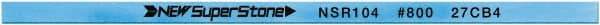 Value Collection - Flat Ceramic Finishing Stick - 100mm Long x 1.5mm Wide x 10mm Thick, 800 Grit - Top Tool & Supply