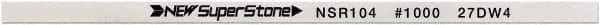 Value Collection - Flat Ceramic Finishing Stick - 100mm Long x 0.5mm Wide x 10mm Thick, 1,000 Grit - Top Tool & Supply