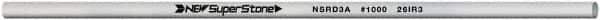 Value Collection - Round Ceramic Finishing Stick - 100mm Long x 3.175mm Wide, 1,000 Grit - Top Tool & Supply