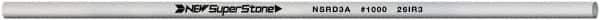 Value Collection - Round Ceramic Finishing Stick - 100mm Long x 3mm Wide, 1,000 Grit - Top Tool & Supply