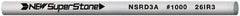 Value Collection - Round Ceramic Finishing Stick - 50mm Long x 3mm Wide, 1,000 Grit - Top Tool & Supply