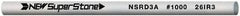 Value Collection - Round Ceramic Finishing Stick - 100mm Long x 2.35mm Wide, 1,000 Grit - Top Tool & Supply