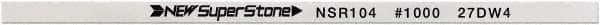 Value Collection - Flat Ceramic Finishing Stick - 100mm Long x 2mm Wide x 4mm Thick, 1,000 Grit - Top Tool & Supply