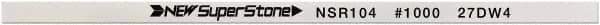 Value Collection - Flat Ceramic Finishing Stick - 100mm Long x 1.5mm Wide x 10mm Thick, 1,000 Grit - Top Tool & Supply