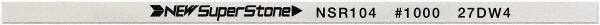 Value Collection - Flat Ceramic Finishing Stick - 100mm Long x 1.5mm Wide x 6mm Thick, 1,000 Grit - Top Tool & Supply