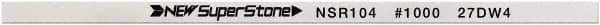 Value Collection - Flat Ceramic Finishing Stick - 100mm Long x 1mm Wide x 10mm Thick, 1,000 Grit - Top Tool & Supply