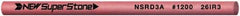 Value Collection - Round Ceramic Finishing Stick - 50mm Long x 3mm Wide, 1,200 Grit - Top Tool & Supply