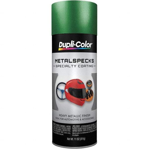 Dupli-Color - Metal Specks Shimmering Green Automotive Topcoat - 11 oz Aerosol Can - Top Tool & Supply