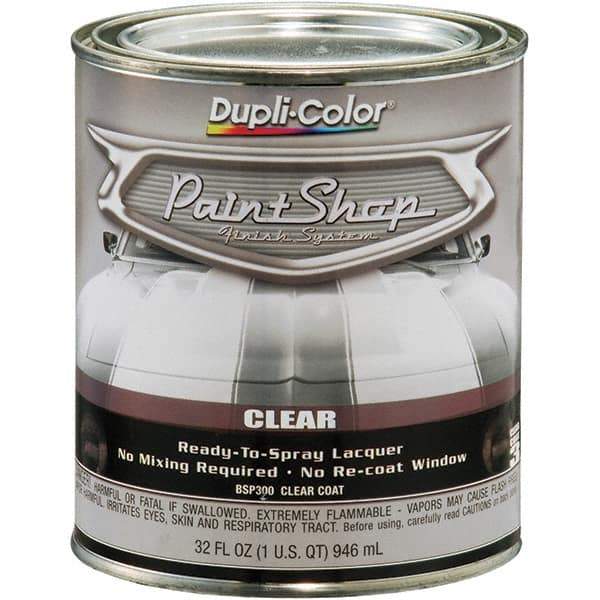 Dupli-Color - Clear Gloss Topcoat Automotive Topcoat - 1 Qt Can - Top Tool & Supply