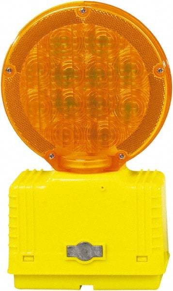 PRO-SAFE - Solar Barricade Lamp - 2 Lb, Yellow & Amber - Top Tool & Supply