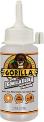 Gorilla Glue - 3.75 oz Bottle Clear All Purpose Glue - 10 min Working Time, 24 hr Full Cure Time, Bonds to Most Surfaces - Top Tool & Supply