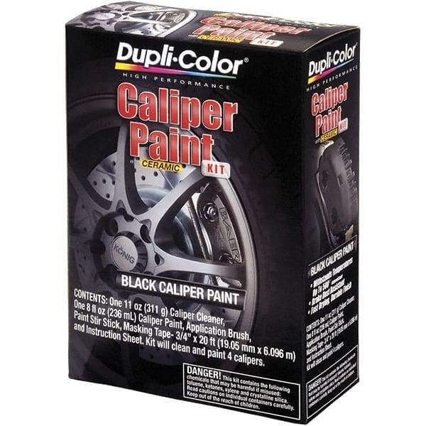 Dupli-Color - 16 oz Matte Black Automotive Heat Resistant Paint - Matte Finish, 500°F Max Temp, Comes in Aerosol Can - Top Tool & Supply