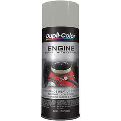 Dupli-Color - 12 oz Cast Coat Automotive Heat Resistant Paint - Metallic Finish, 500°F Max Temp, Comes in Aerosol Can - Top Tool & Supply