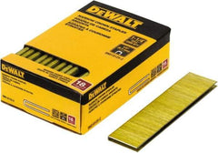 DeWALT - 1-1/4" Long x 1/4" Wide, 18 Gauge Crowned Construction Staple - Steel, Copper Finish, Chisel Point - Top Tool & Supply