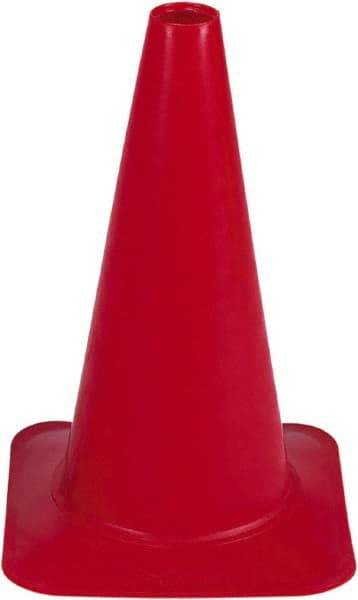 PRO-SAFE - 18" High, Red Sport Traffic Cone - 12" Base Width, 2.5 Lb - Top Tool & Supply