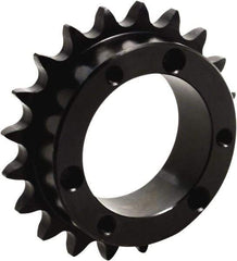 Tritan - 20 Teeth, 5/8" Chain Pitch, Chain Size 50, QD Sprocket - 4" Pitch Diam, 4.331" Outside Diam - Top Tool & Supply