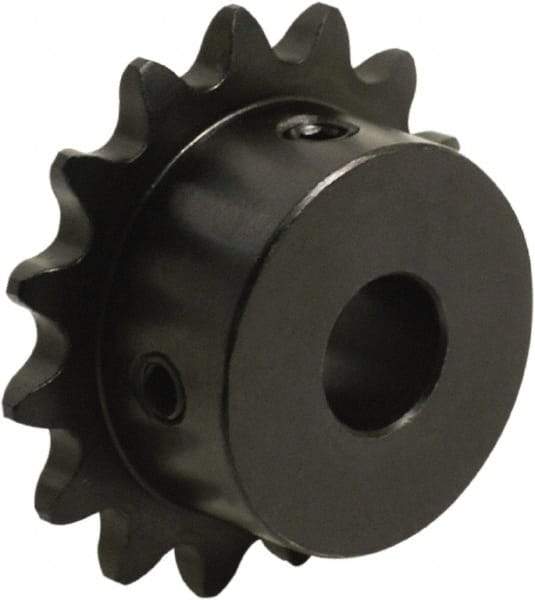 Tritan - 14 Teeth, 3/8" Chain Pitch, Chain Size 35, Finished Bore Sprocket - 1.685" Pitch Diam, 1.85" Outside Diam - Top Tool & Supply