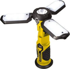 Stanley - Yellow/Black Portable Work Light - 300 Lumens, Rechargeable Battery, 18 LED Lamp - Top Tool & Supply