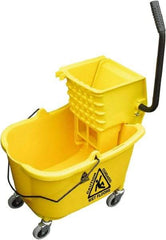 O-Cedar - 33 Qt Plastic Bucket & Wringer - 34" Long x 22" High x 15" Wide, Yellow - Top Tool & Supply