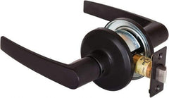 Stanley - Grade 2 Passage Lever Lockset - 2-3/8 & 2-3/4" Back Set, Keyless Cylinder, Brass Alloy, Oil Rubbed Bronze Finish - Top Tool & Supply