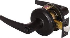 Stanley - Grade 2 Privacy Lever Lockset - 2-3/4" Back Set, Keyless Cylinder, Brass Alloy, Oil Rubbed Bronze Finish - Top Tool & Supply