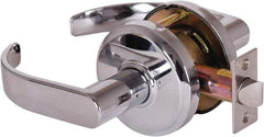 Stanley - Grade 2 Passage Lever Lockset - 2-3/4" Back Set, Keyless Cylinder, Brass Alloy, Bright Chrome Finish - Top Tool & Supply